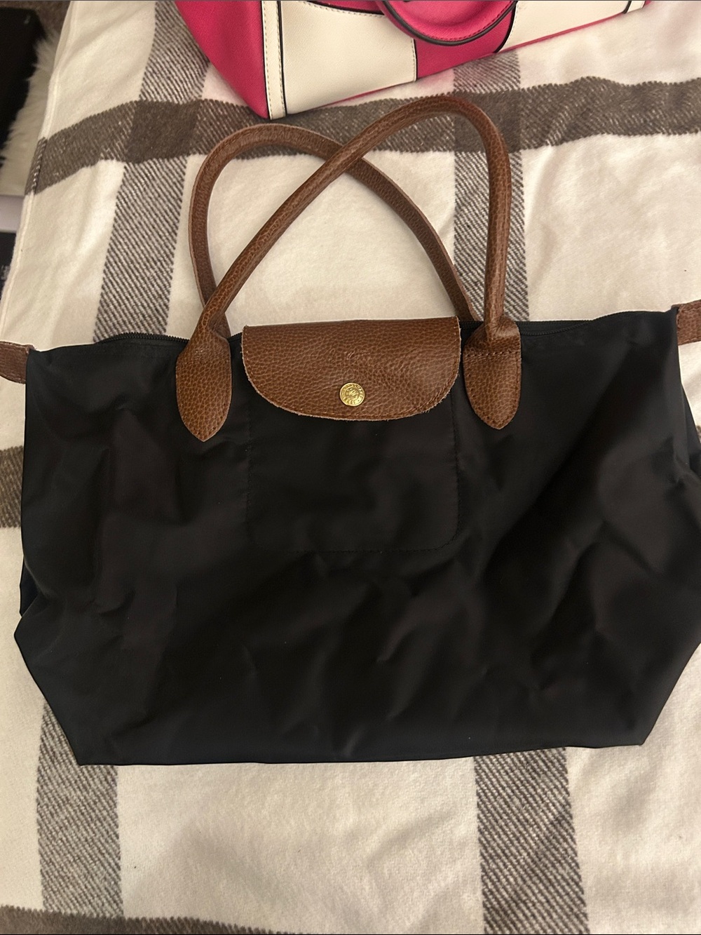 Black tote bag